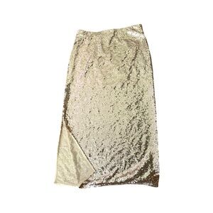 Gold Sequins Skirt H&M